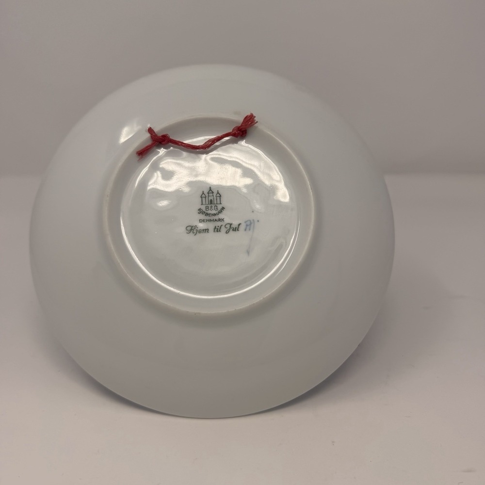 Vintage Bing Grondahl 1966 Christmas Plate Hjem Til Jul Denmark Sailboats 7.25" - Picture 6 of 9
